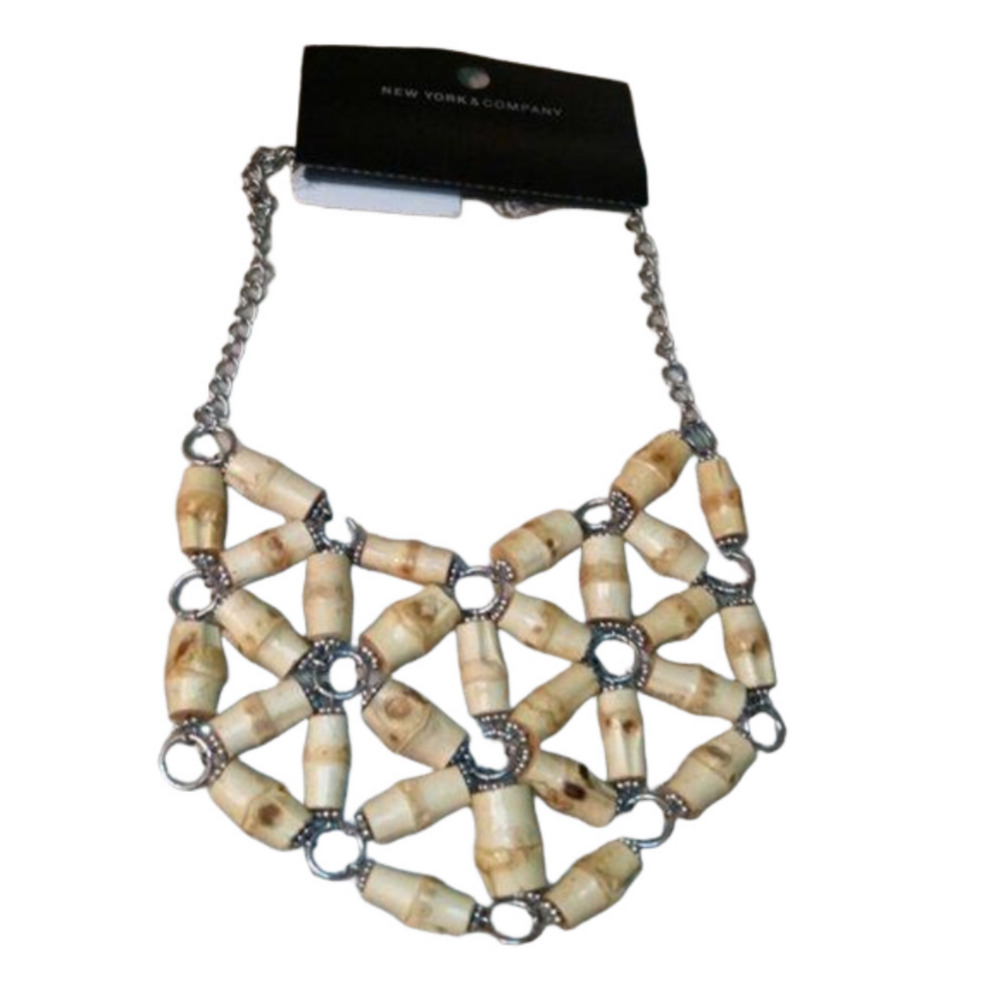 Ny & Co NWT Bamboo Bib Statement necklace